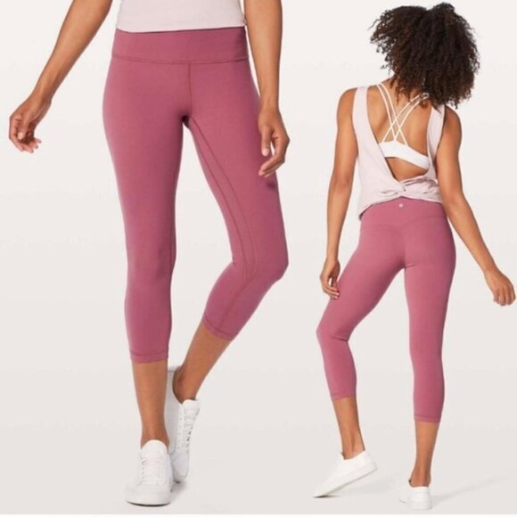 Lululemon Align Crop Misty Merlot Size 2 - Picture 1 of 10